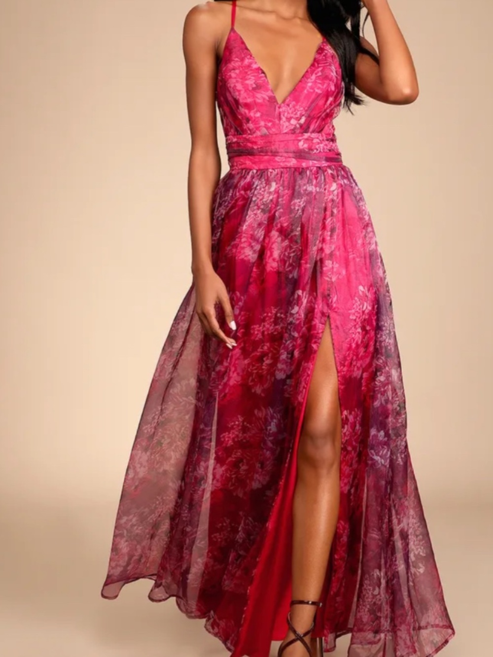 Lulu’s Maxi Floral Formal Gown